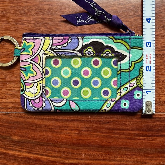 Vera Bradley ID Zippered Coin Case with Key Ring - Picture 7 of 7
